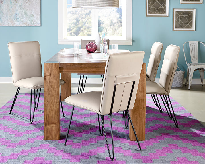 Modus Furniture 9Le266D Demi Hairpin Leg Modern Dining Chair In Taupe