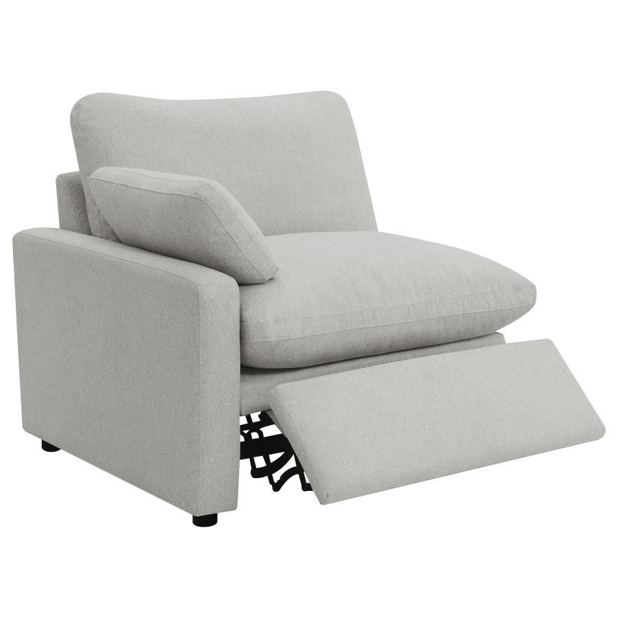 Collins - 3 Piece Upholstered Power Reclining Sofa - Gray