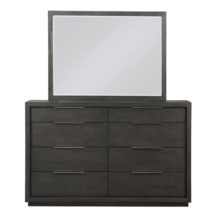 Modus Furniture Azu582A Oxford Eight Drawer Dresser In Basalt Grey 2024