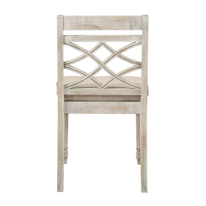 Cillin - Side Chair Set of 2) - Fabric, Walnut & Antique White