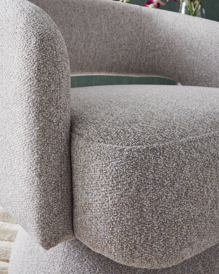 Nashkins - Swivel Accent Chair - Pebble