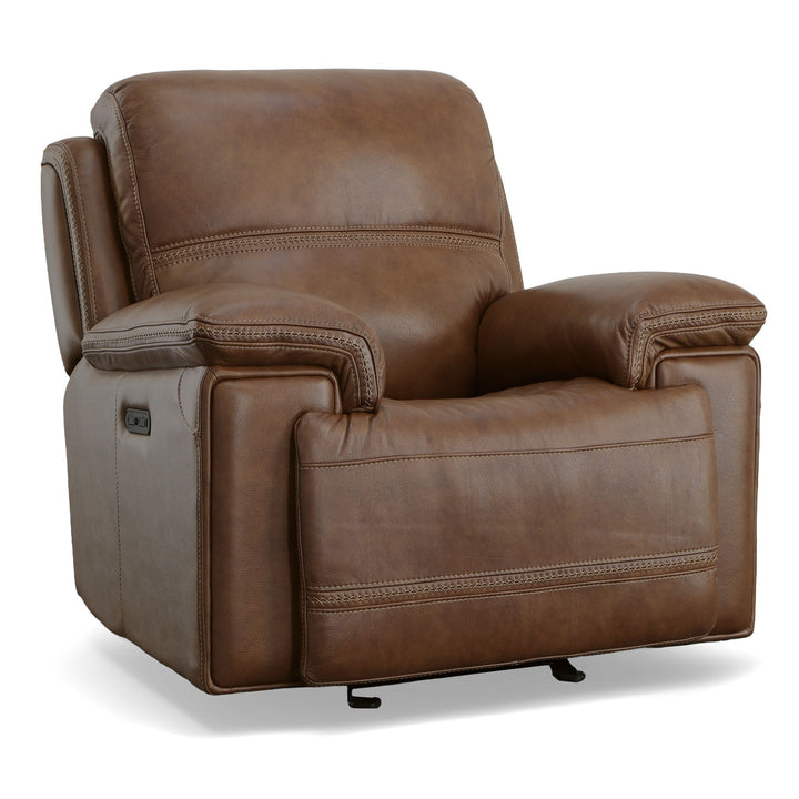 Fenwick Power Gliding Recliner With Power Headrest Cognac