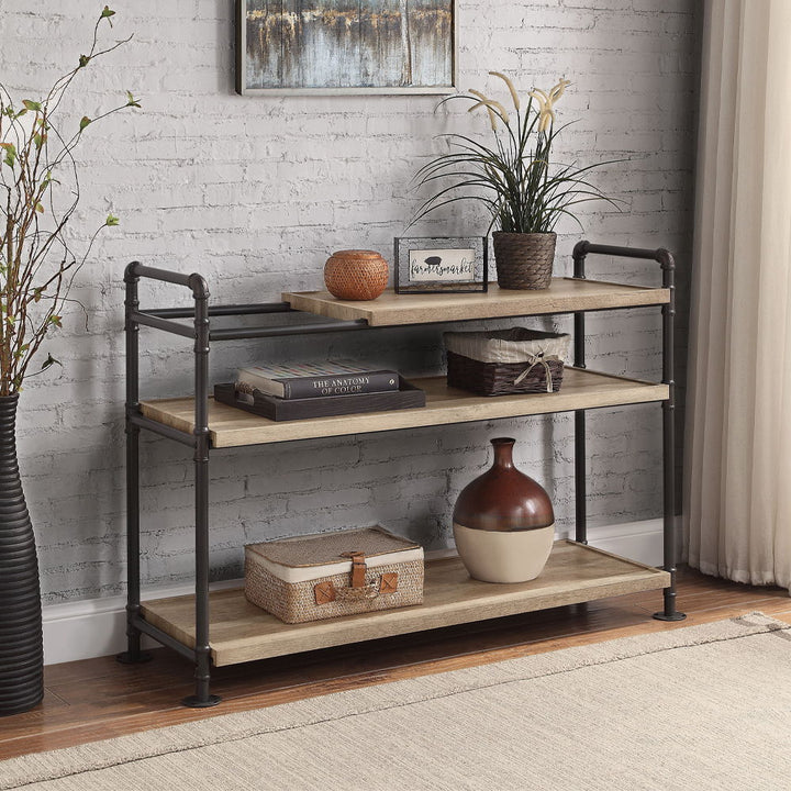 Brantley - 32" Bookshelf - Oak & Sandy Black