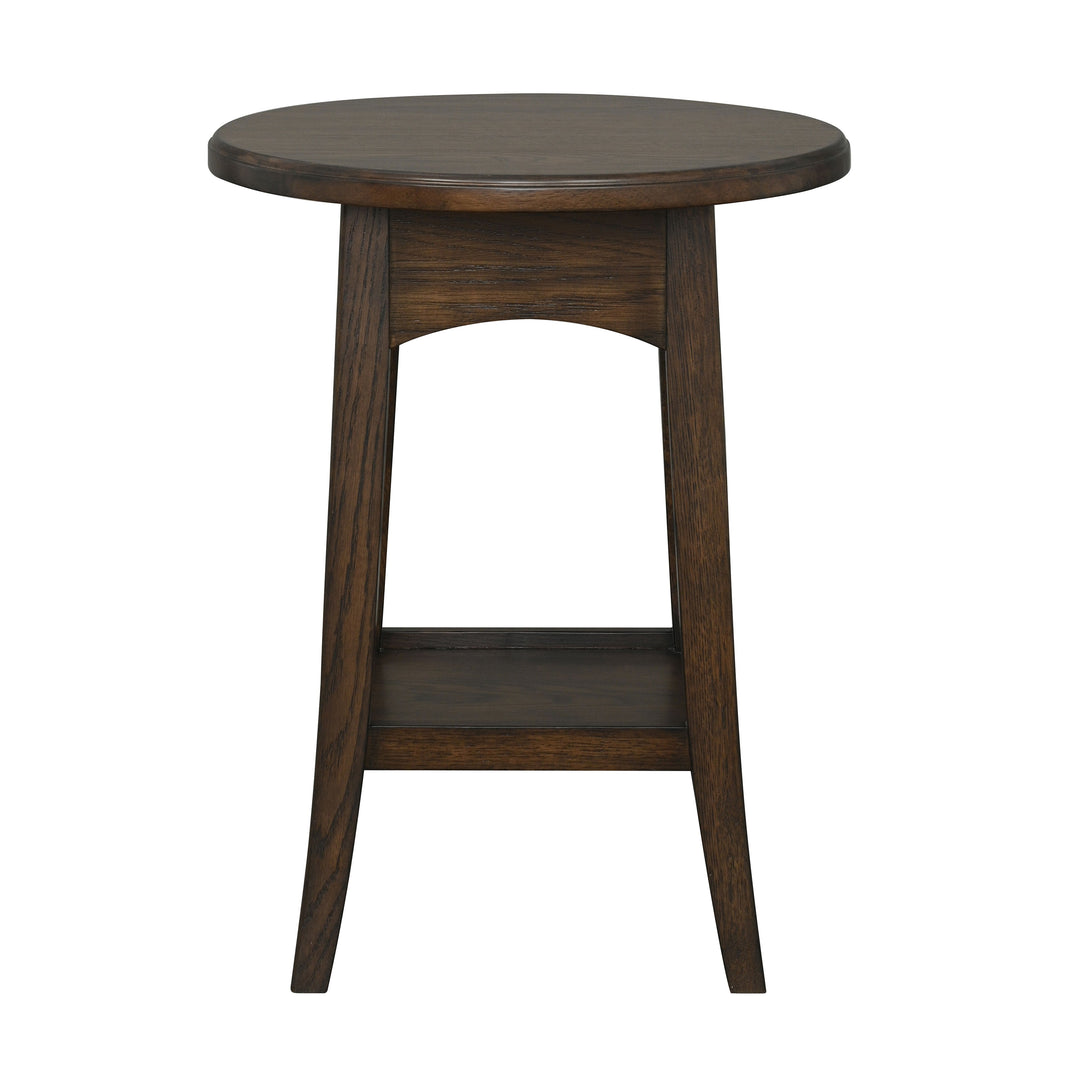 Sylvie  Accent Table  Dark Brown