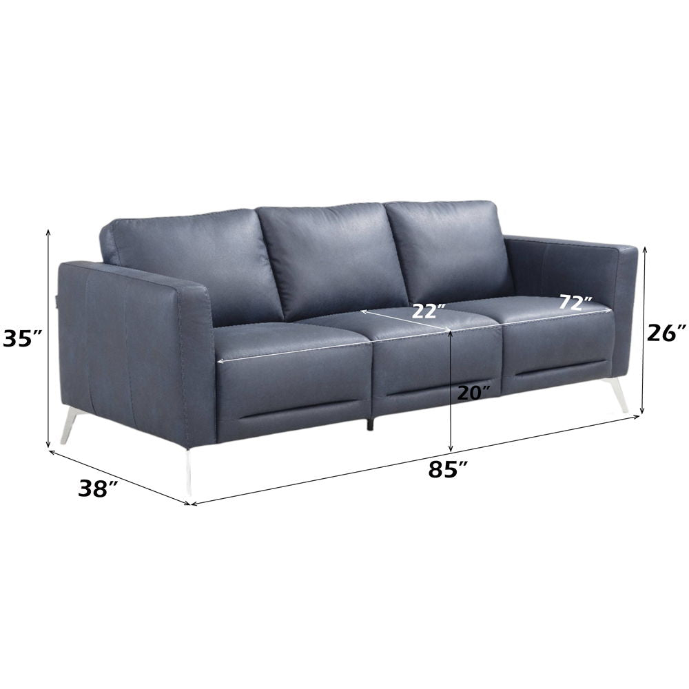 Astonic - Sofa - Blue Leather