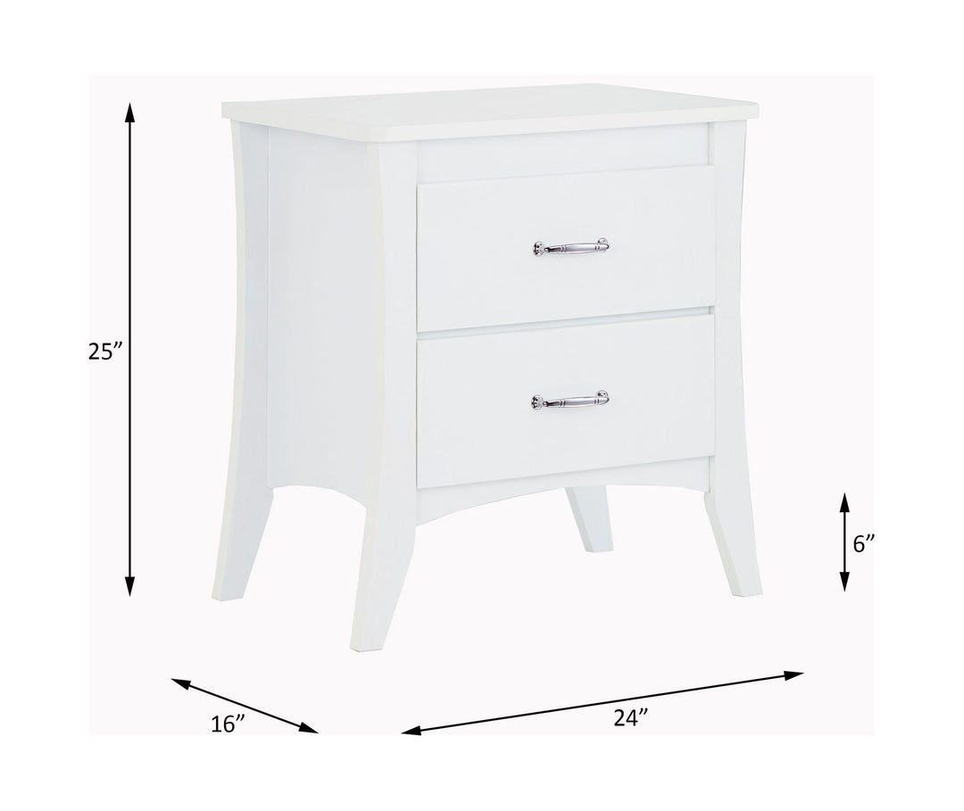Babb - Accent Table - White