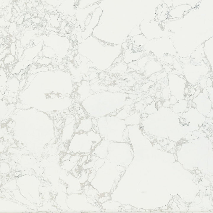 Zayn - Dining Table - White Natrual Marble Top & White