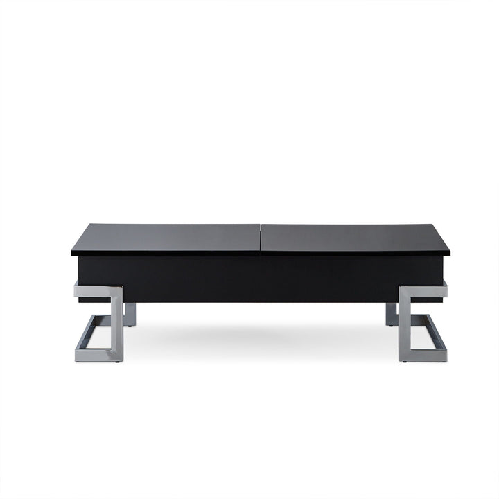 Calmam - High Gloss Coffee Table With Lift Top - Black
