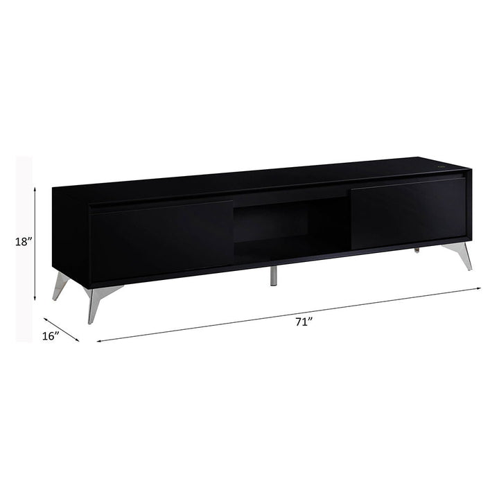 Raceloma - TV Stand - Black & Chrome