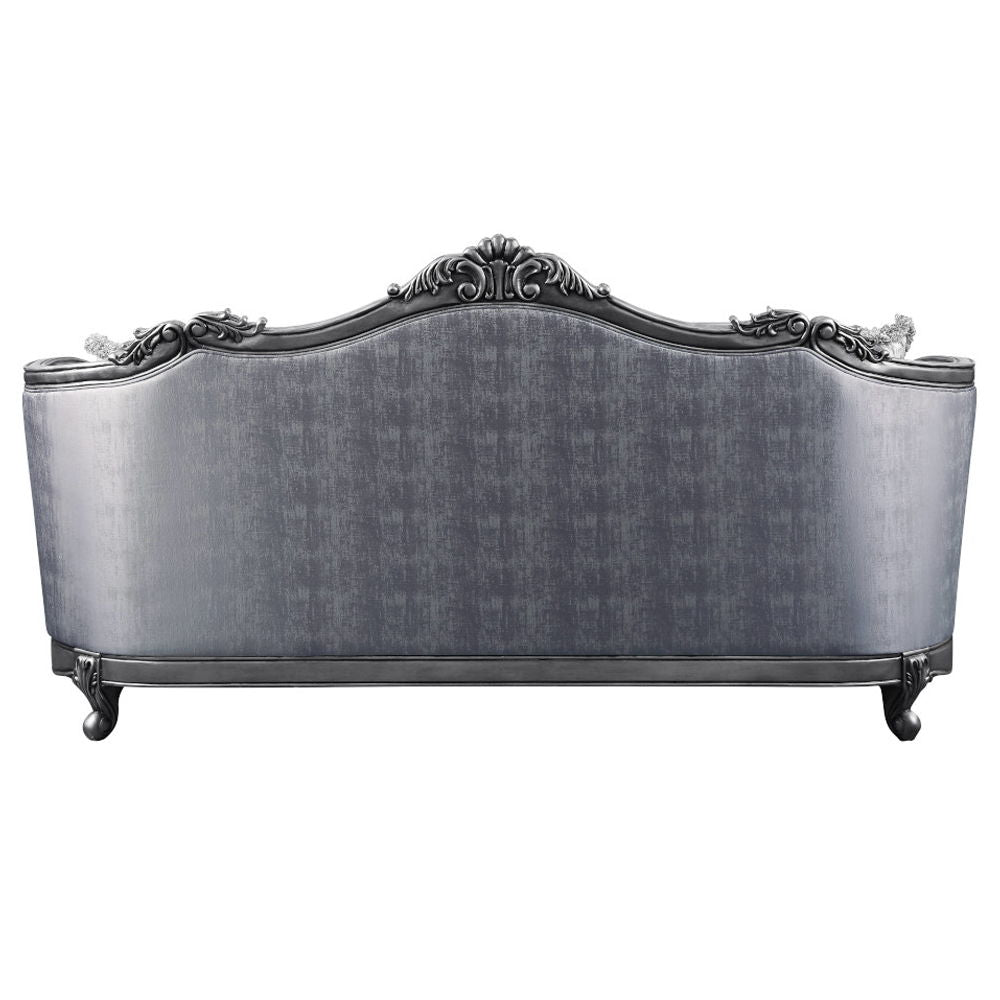 Ariadne - Sofa With 5 Pillows - Fabric & Platinum