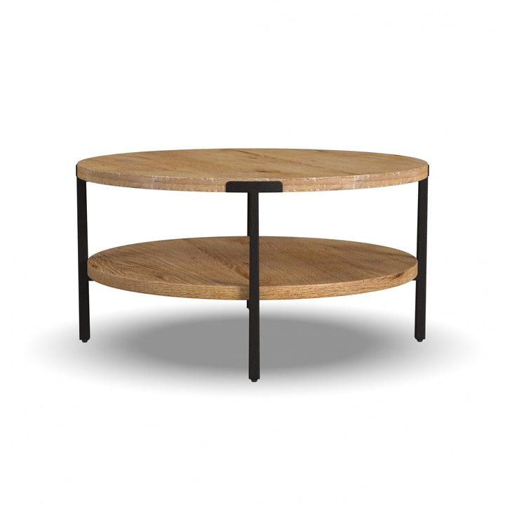 flexsteel-w1077-034-millwork-round-coffee-table-light-brown