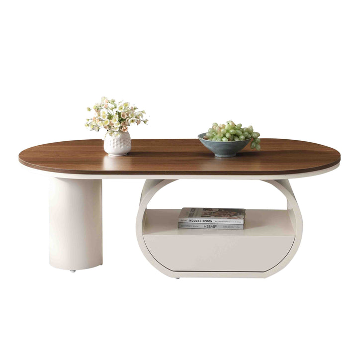 luxury-oval-coffee-table-with-storage-drawer-white-metal-center-table