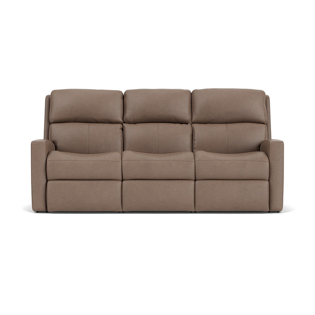 Flexsteel 3900-62M Catalina  Leather Power Reclining Sofa  Light Brown