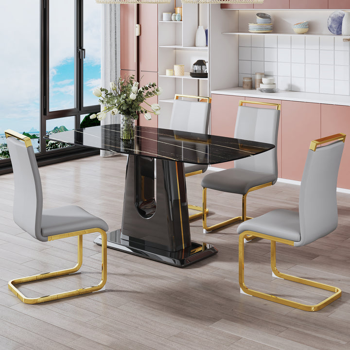 modern-dining-table-with-imitation-marble-craft-glass-top