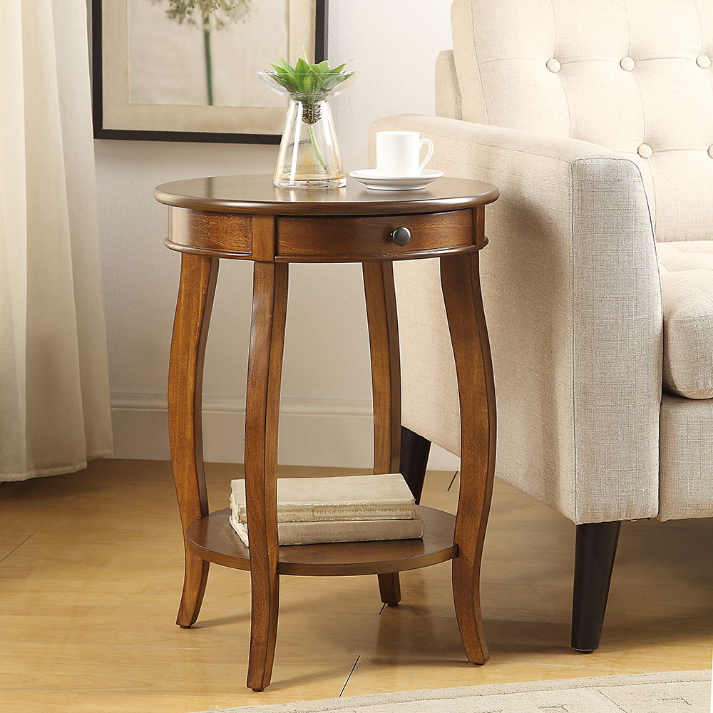 Alysa - Accent Table - Walnut