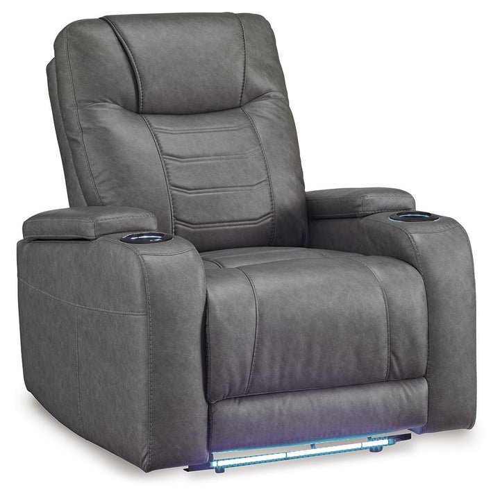 Schooner Rocks - Power Recliner / Adj Headrest - Slate