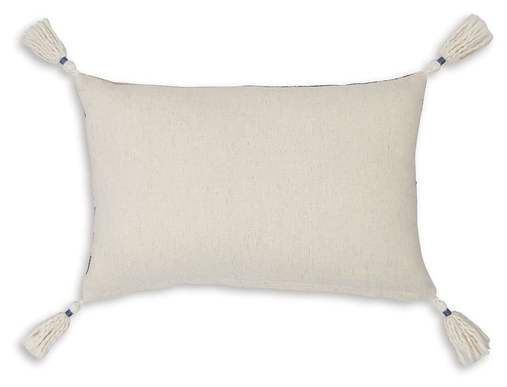 Winbury - Pillow - Blue / Tan / White