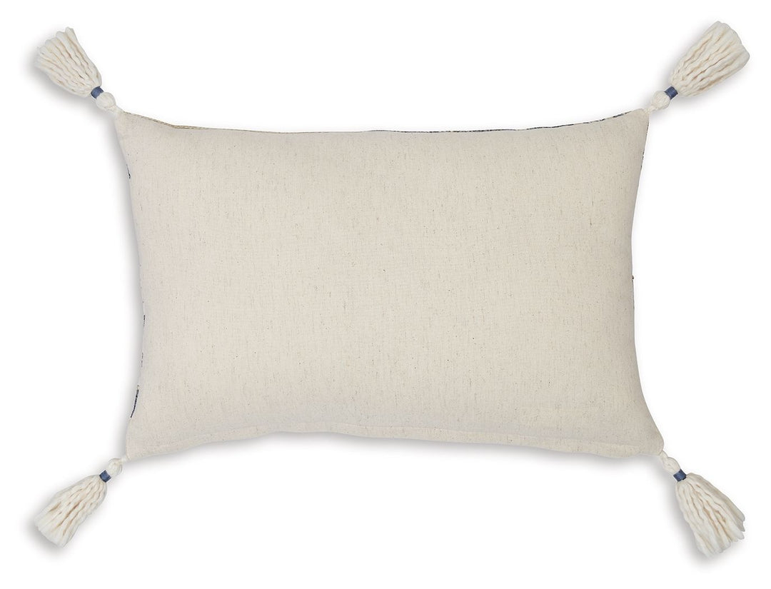 Winbury - Pillow (Set of 4) - Blue / Tan / White