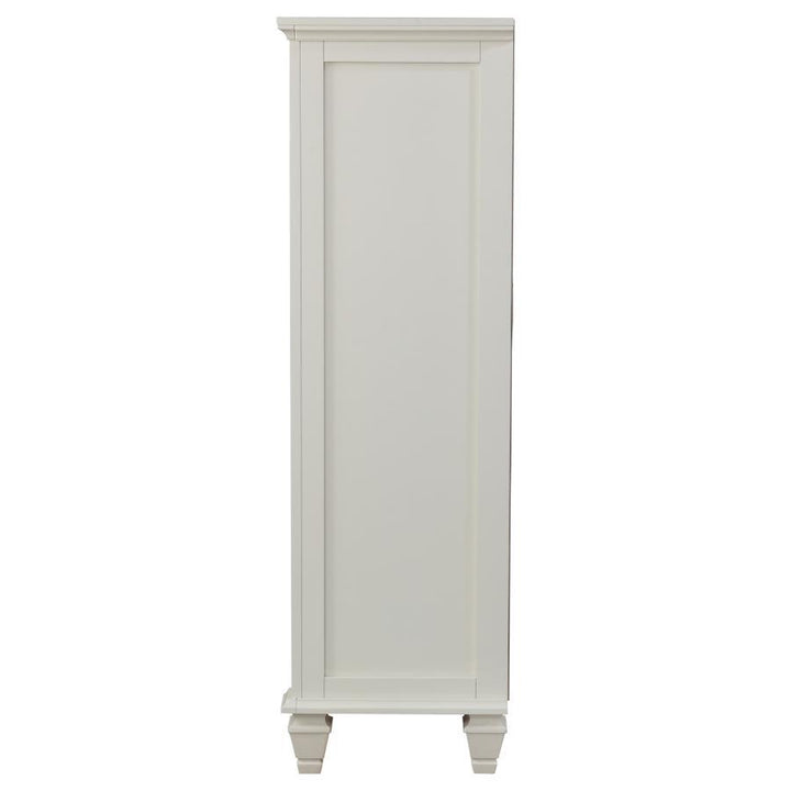 Sandy Beach - 8-Drawer Door Chest - Cream White