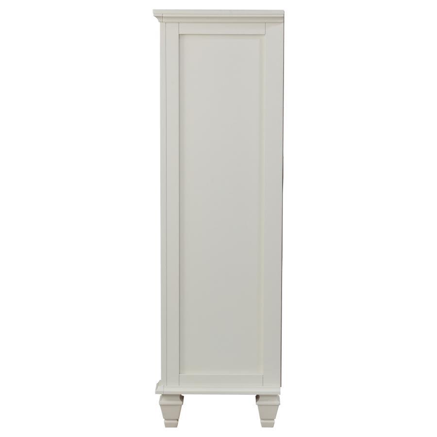 Sandy Beach - 8-Drawer Door Chest - Cream White