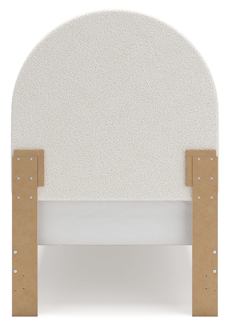 Wistenpine - Twin Upholstered Panel Bed - Blush by Ashley Furniture product image