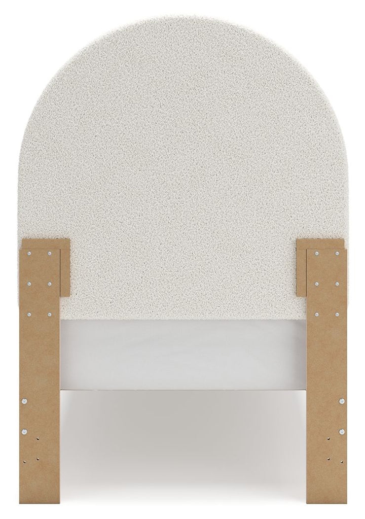 Wistenpine - Twin Upholstered Panel Bed - Blush by Ashley Furniture product image