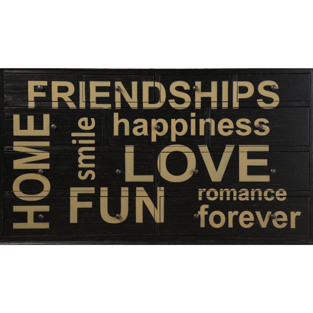 Arwin - Accent Table - Antique Black & White Washed