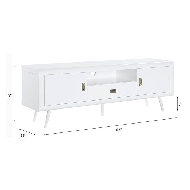 Pagan - TV Stand - White High Gloss