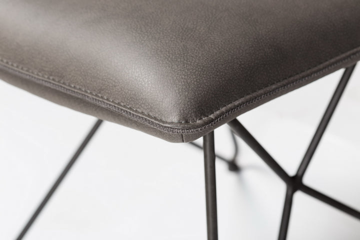 Modus Furniture 9Lk666S St James Scoop Style Modern Dining Chair In Davys Grey