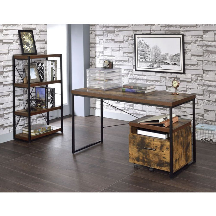 Bob - Writing Desk Same Ac00906) - Weathered Oak & Black