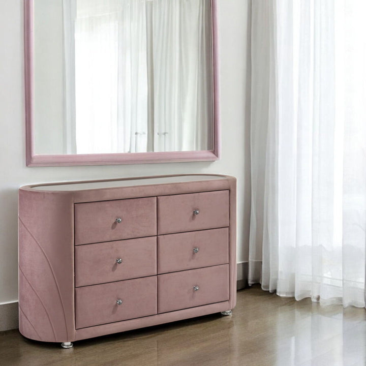 salonia-dresser-pink-velvet