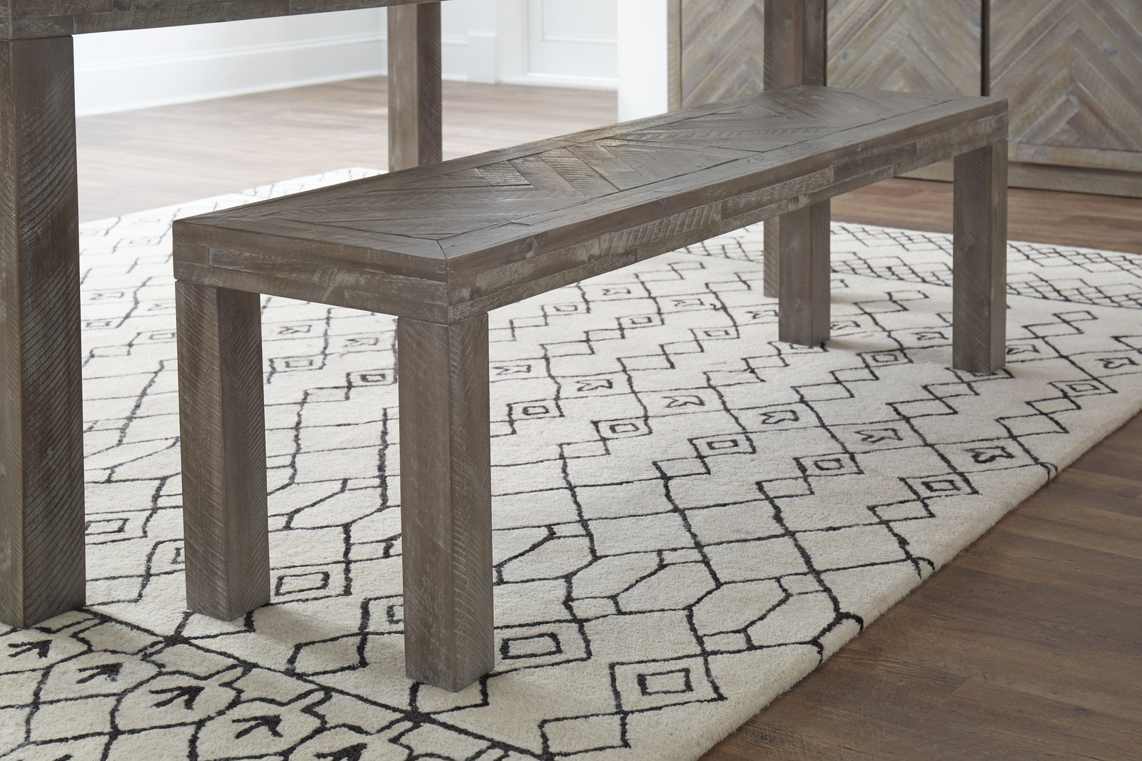 herringbone-solid-wood-dining-bench