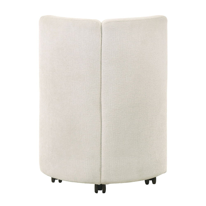 Blayde - Side Chair With Swivel Set of 2) - White Chenille Fabric