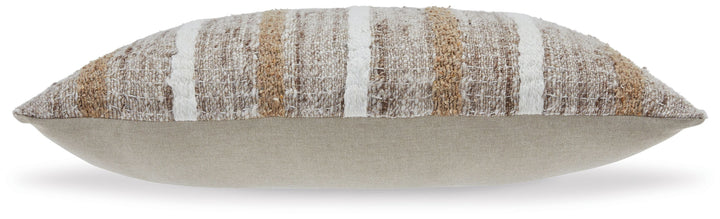 Benish - Pillow - Tan / Brown / White