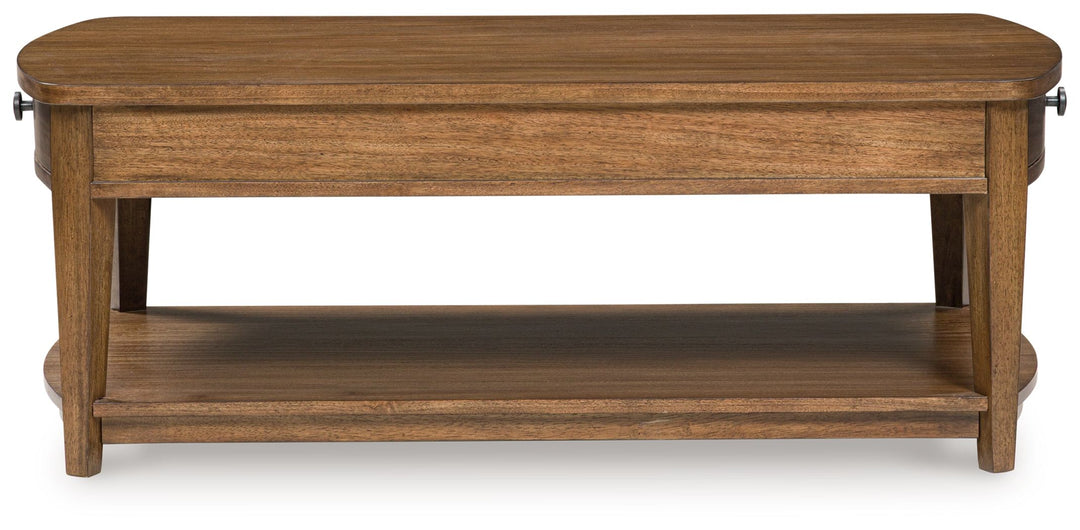 Burkbyer - Rectangular Cocktail Table - Brown by Ashley Furniture product image