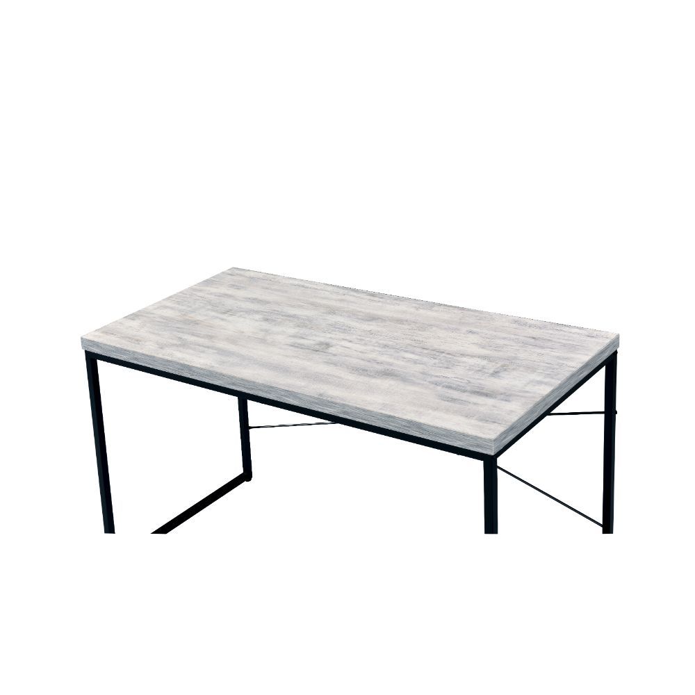Jurgen - Writing Desk - Antique White & Black