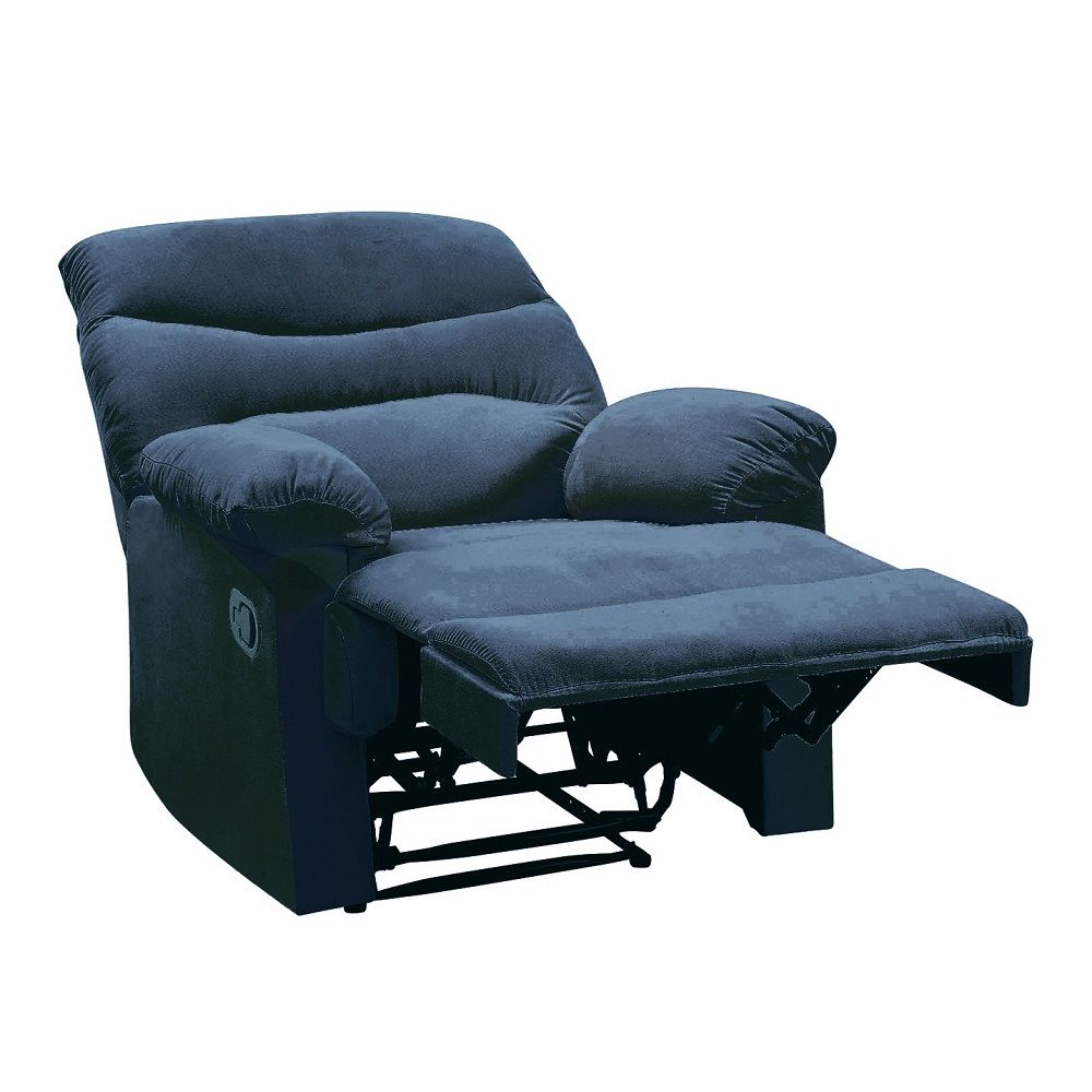 Arcadia - Motion Recliner - Blue Woven Fabric