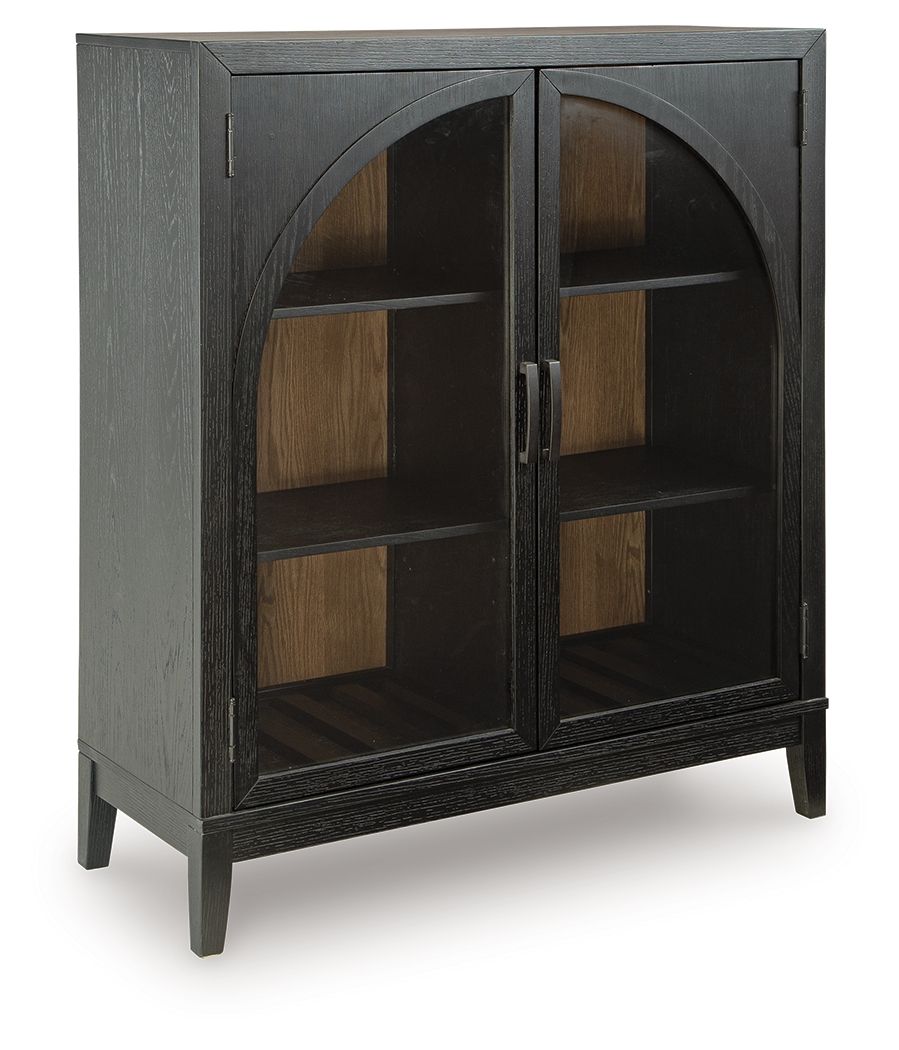 Armenleigh - Bar Cabinet - Black / Brown