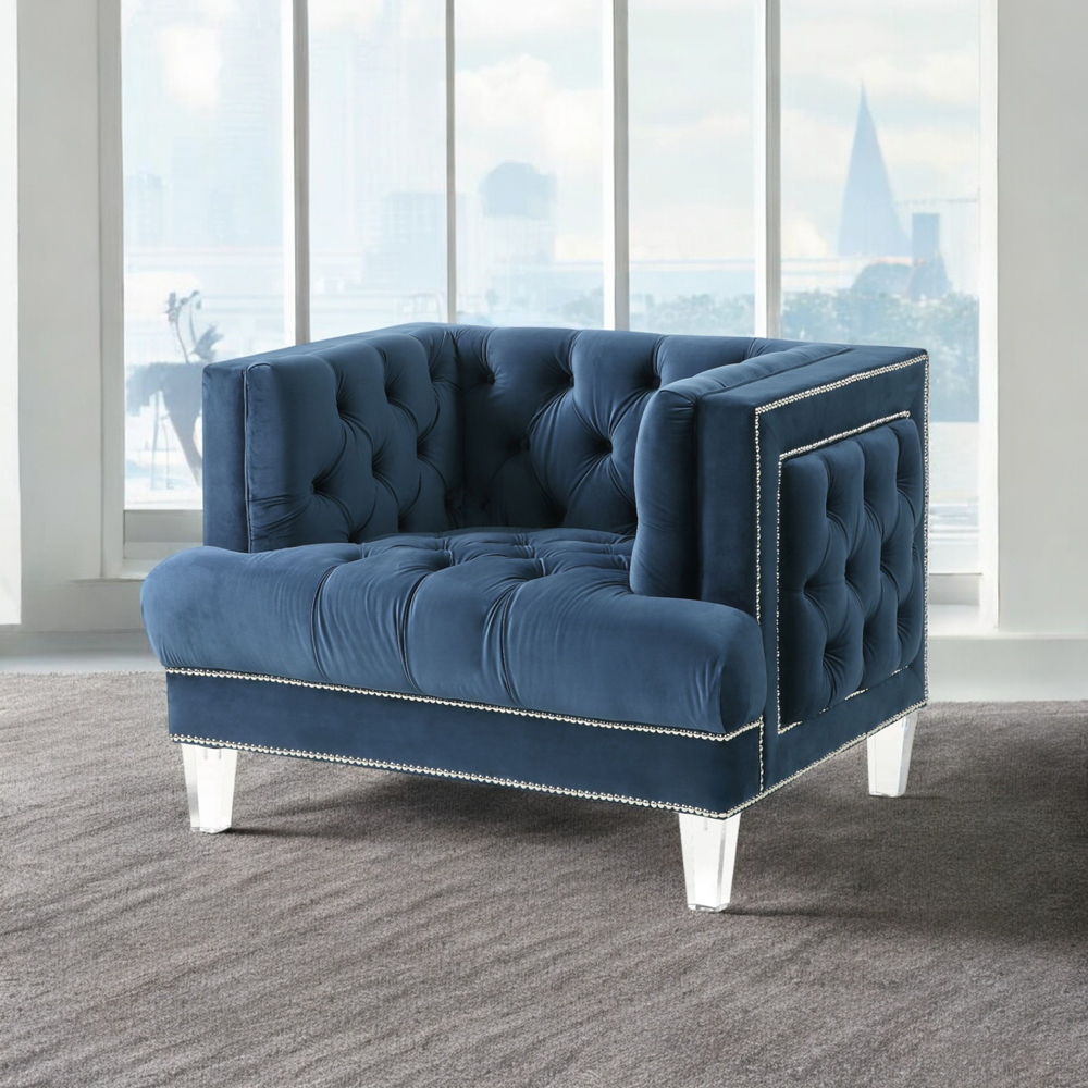 Ansario - Chair - Blue Velvet