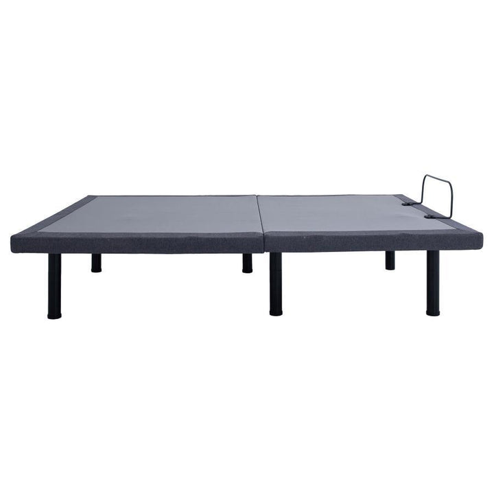 Negan - Full Adjustable Bed Base - Gray And Black