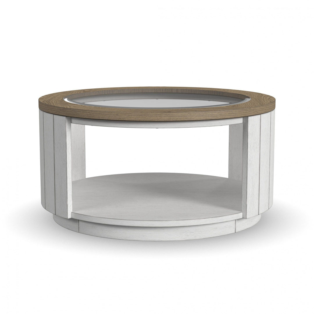 flexsteel-w1072-0341-melody-round-coffee-table-with-casters-white