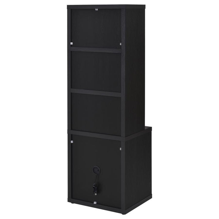 Westpark - 3 Piece Wall Unit Bookcase Set With USB - Black