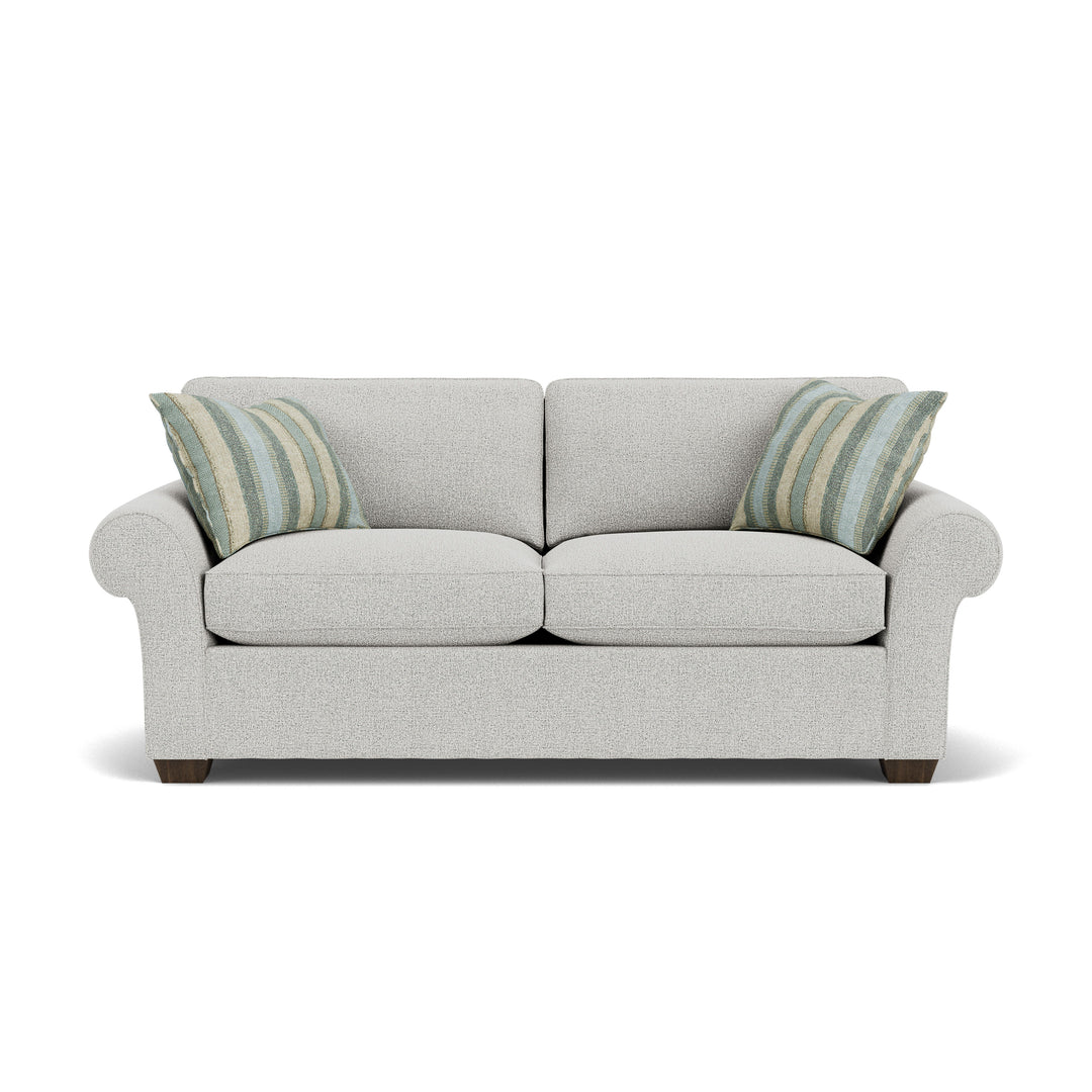 Flexsteel 7305-30 Vail  TwoCushion Sofa  White