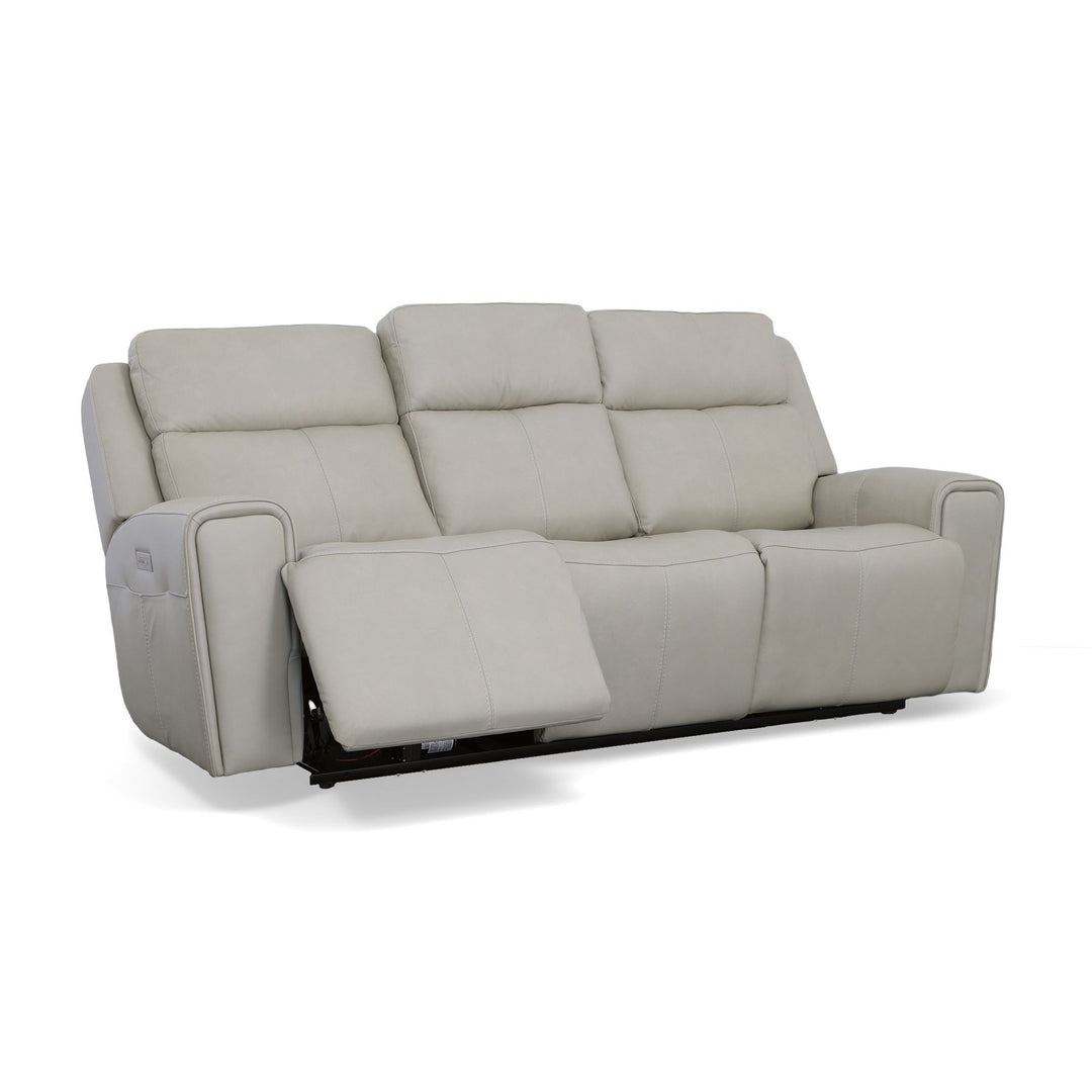 Flexsteel 1601-62PH-03001 Barnett  Power Reclining Sofa With Power Headrests & Lumbar  Timber