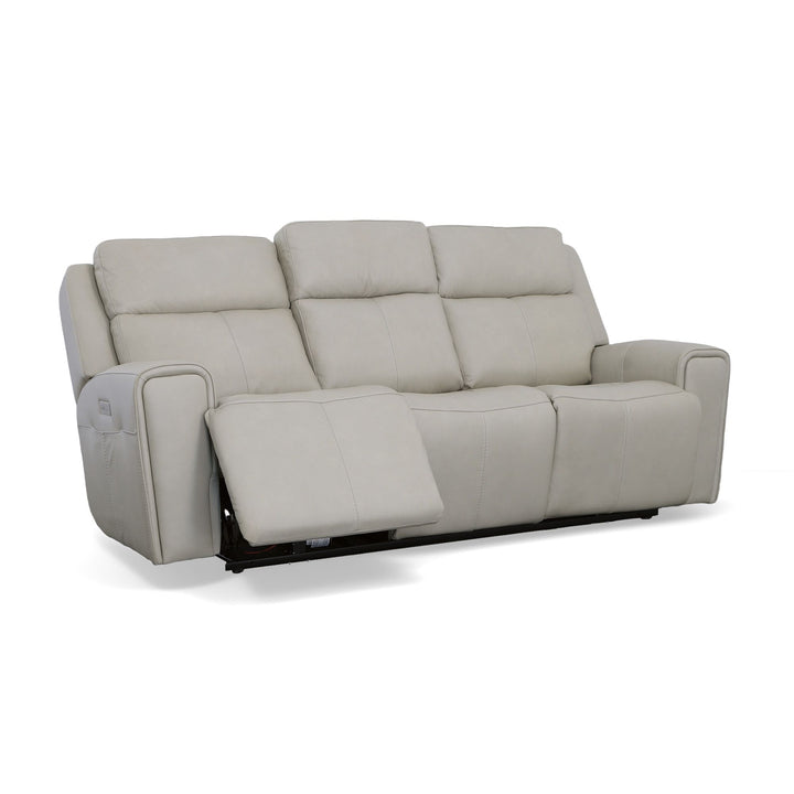 Flexsteel 1601-62PH-03001 Barnett  Power Reclining Sofa With Power Headrests & Lumbar  Timber