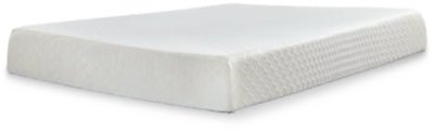 10 Inch Chime Memory Foam Queen Mattress in a Box - White Memory Foam Mattress modern furniture Contempo Furniture