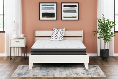 10 Inch Pocketed Hybrid Full Mattress - White Hybrid Mattress modern furniture Contempo Furniture