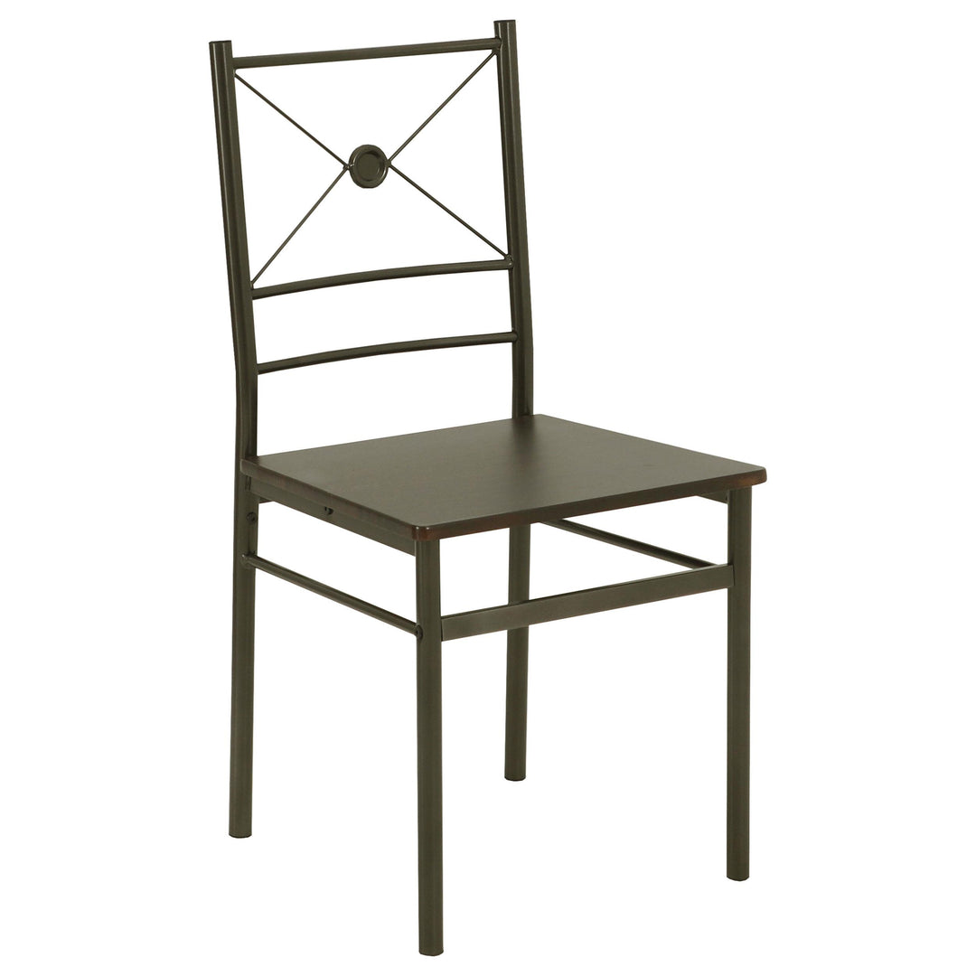 coaster-furniture-100033-anna-5-piece-rectangular-dining-table-set-dark-bronze