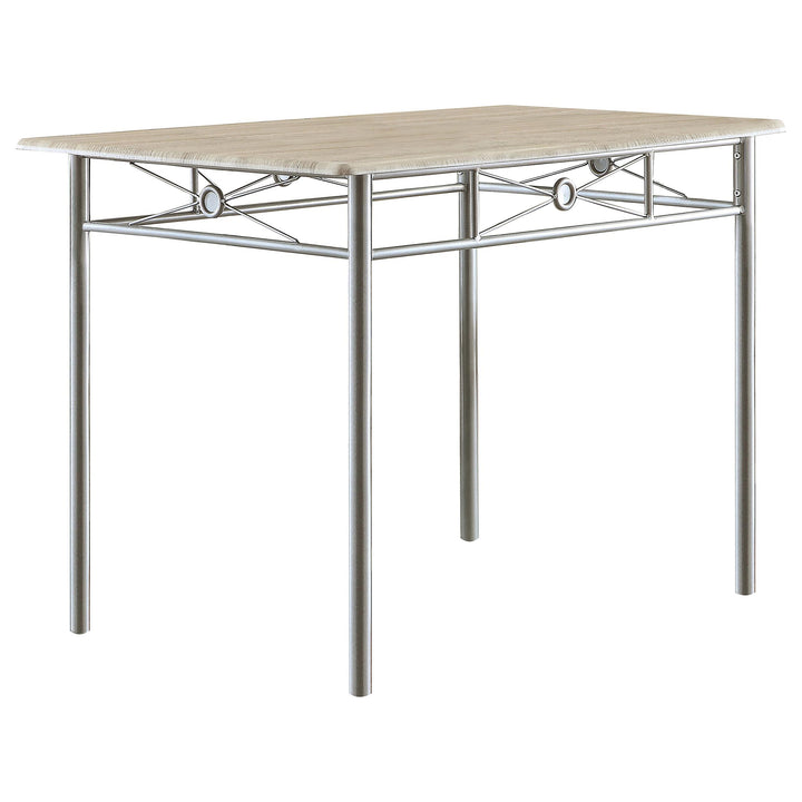 coaster-furniture-100035-anna-5-piece-rectangular-dining-table-set-silver