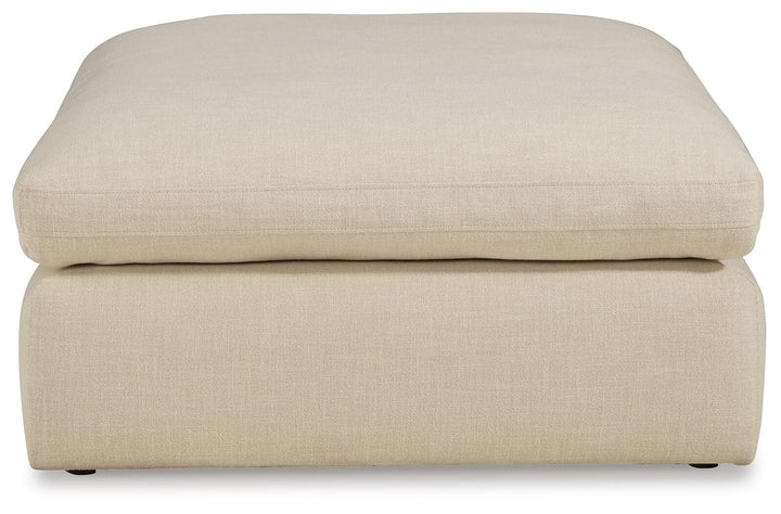 Elyza Oversized Accent Ottoman - Pearl Silver (3)